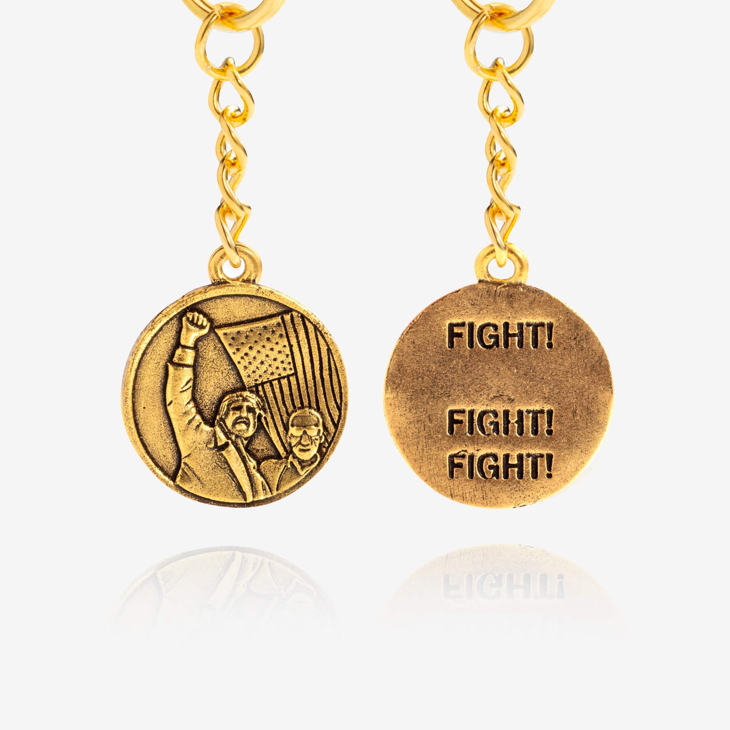 Trump Survivor's Coin Keychain