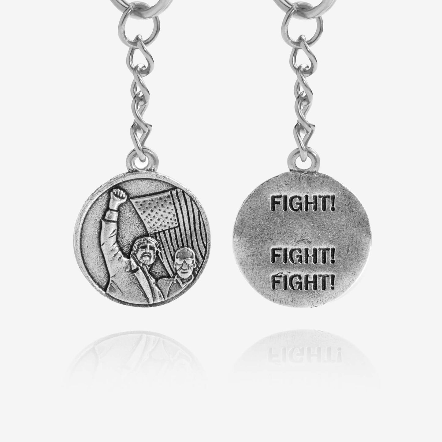 Trump Survivor's Coin Keychain