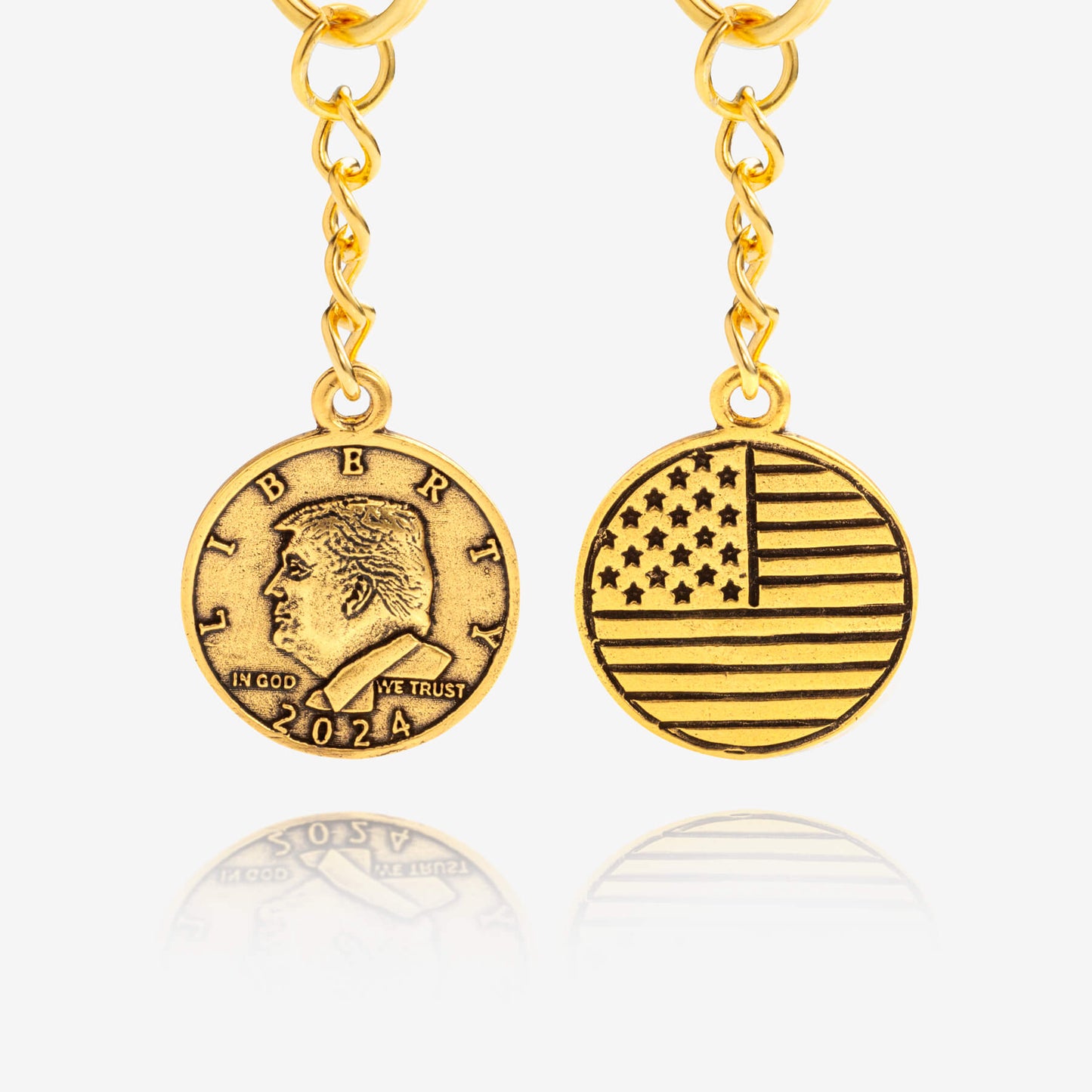 Trump Coin Keychain