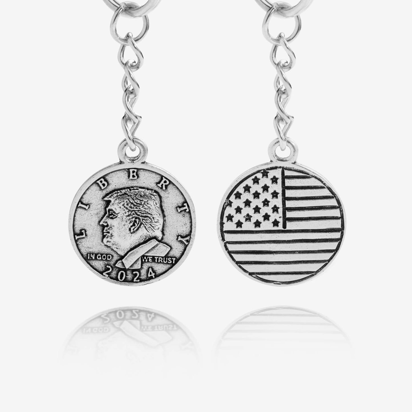 Trump Coin Keychain